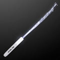 5 Day Custom White Flashing Stick Wand w/ White Sparkle Fibers